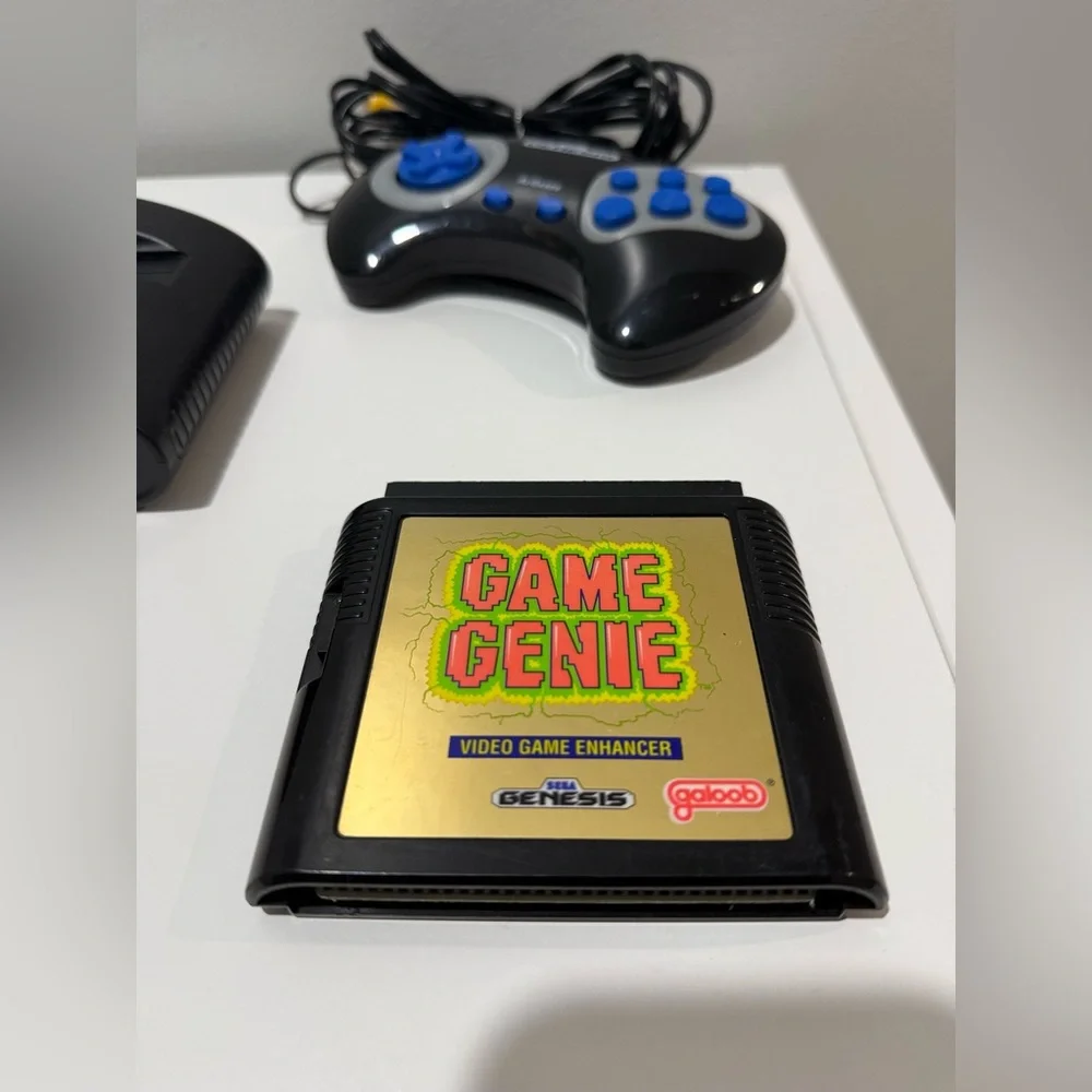 AtGames Sega Genesis Classic Console + Game Genie + Controller Retro Gaming